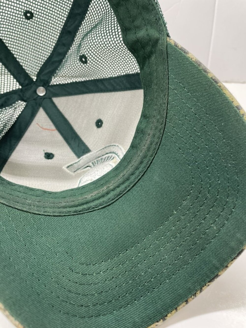 Vintage Captivating Headwear Green Mesh Camp Michigan State Hat - Picture 6 of 9